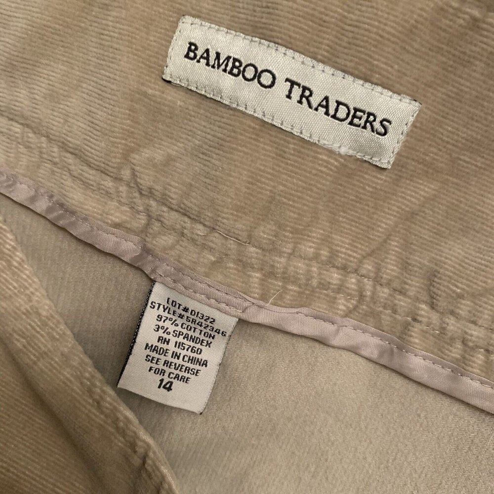 Bamboo Trader. Size 14. Corduroy Swirl Bias Cut K… - image 2